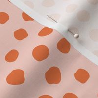 dotty pink and orange // pink and orange polka dots