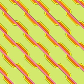 Zesty stripes on lime 