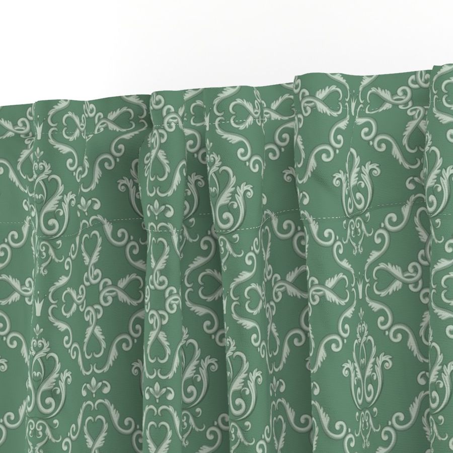 Damask in Eucalyptus (Elise: Coordinate)