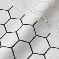 RPG Hexagonal Grid - sketchy basic white