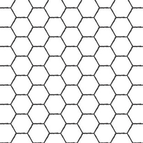 RPG Hexagonal Grid - sketchy basic white