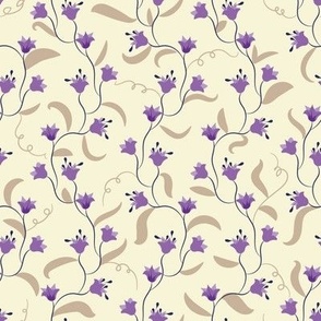 violet flowers trailing by rysunki_malunki