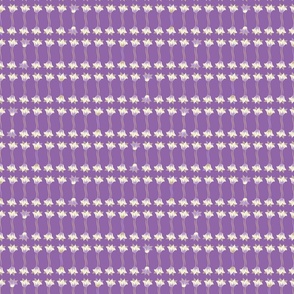bellflowers stripes on purple by rysunki_malunki
