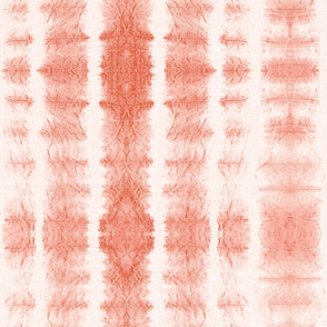 Shibori Stripe - Coral Blush - Large Scale
