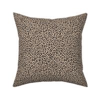 ★ LEOPARD PRINT in BLACK & IVORY WHITE on BEIGE NUDE ★ Tiny Scale / Collection : Leopard Spots – Punk Rock Animal Prints
