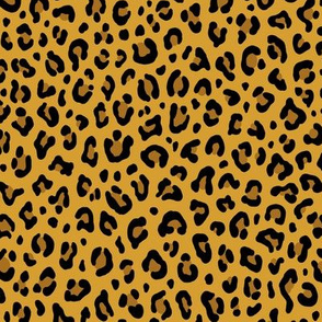 ★ LEOPARD PRINT in MANGO YELLOW ★ Small Scale / Collection : Leopard Spots – Punk Rock Animal Prints