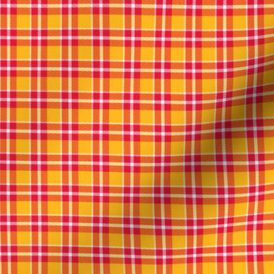 Kansas City Red and gold plaid A