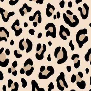 ★ BLACK and WHITE LEOPARD - LEOPARD PRINT in ECRU ★ Large Scale / Collection : Leopard spots – Punk Rock Animal Prints