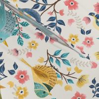 Spring Birds and Florals