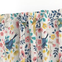 Spring Birds and Florals