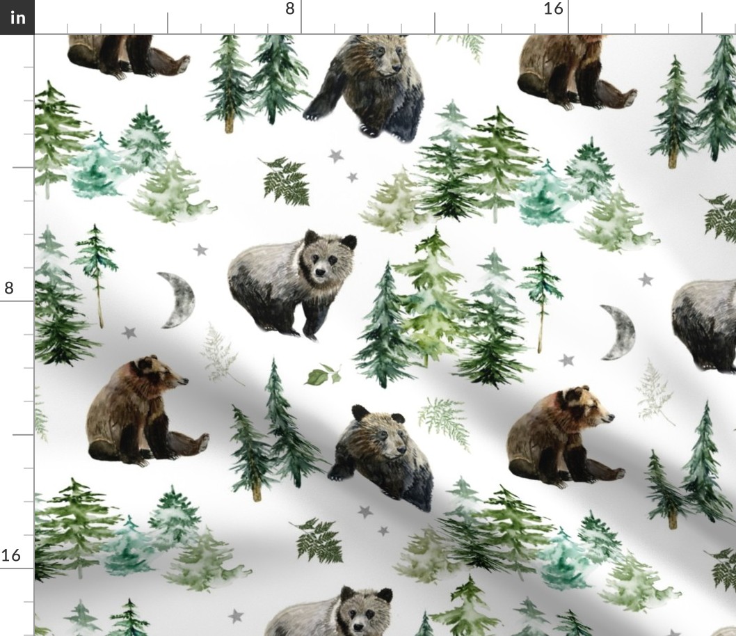 Large / Woodland Bears and Forest Trees