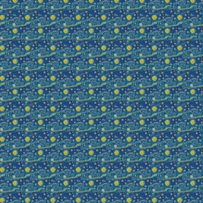 ittier bittier Starry Night (1" repeat)