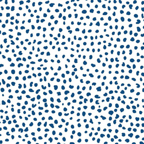 Hello Dotty // Classic Blue on White