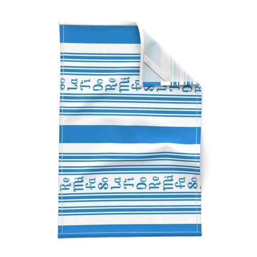 horizontal barbershop stripes with fa so la blue