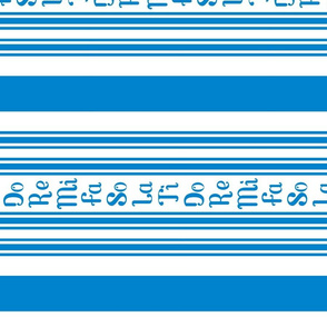 horizontal barbershop stripes with fa so la blue