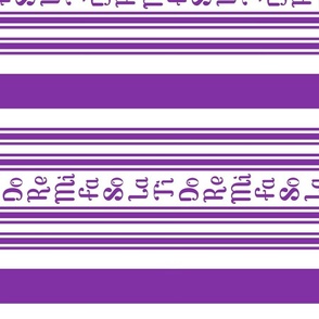 horizontal barbershop stripes with fa so la purple