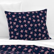 Flag Pinwheels - navy - LAD20