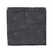 Vintage distressed solid Charcoal Asphalt Marble