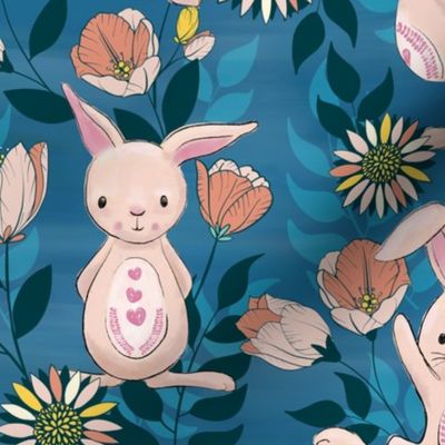 Spring Bunnies and Blooms