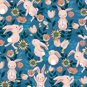 Spring Bunnies and Blooms