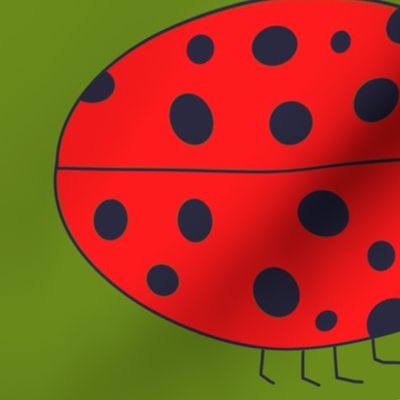 Wings and bugs- ladybug pillow