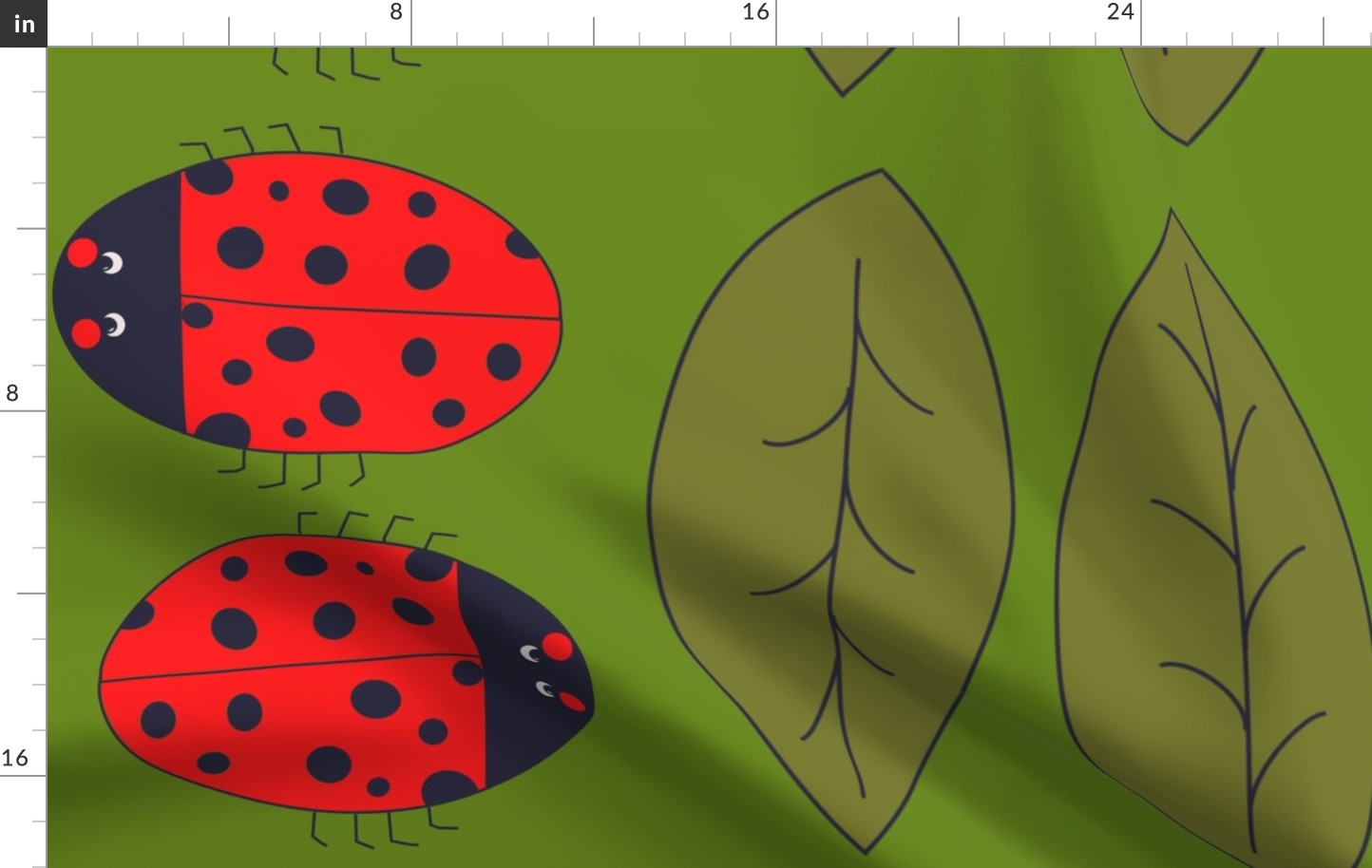 Wings and bugs- ladybug pillow