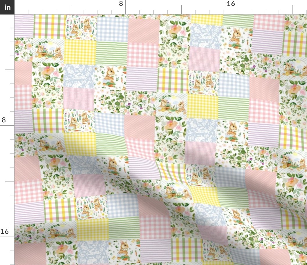 8" Spring Bunnies Quilt Pattern