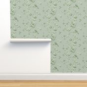 Betsy chinoiserie, green tonal, large scale