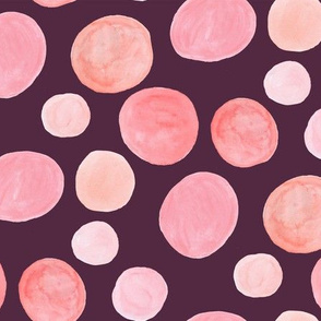 Sprink Pinks- Watercolor Dots