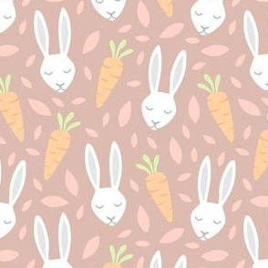 Hares and Carrots on Brown