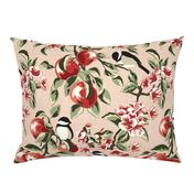 Chickadees & Apples - Blush - Large