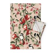 Chickadees & Apples - Blush - Large