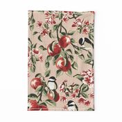 Chickadees & Apples - Blush - Large