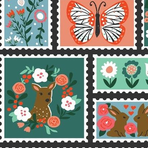 Springtime Stamp Collection