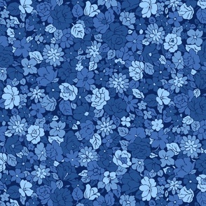 Ditsy Floral Navy Blue