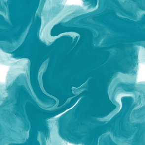 teal marbling paint play 