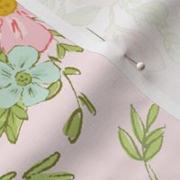 XL Pretty Flowers- shell pink // Love Some Bunny collection