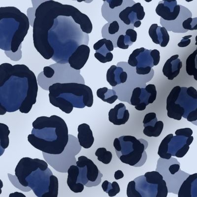 blue leopard print