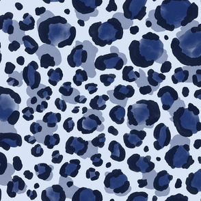 blue leopard print