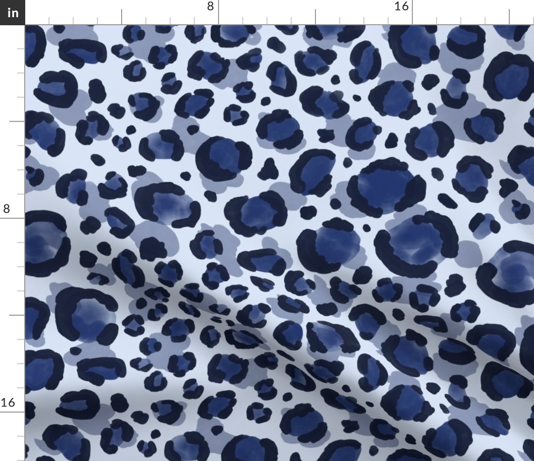 blue leopard print
