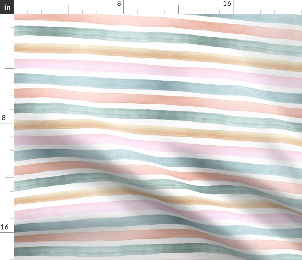ombre stripe - dreamy pastel 3/4 inch