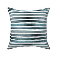 ombre stripe - teal 3/4 inch