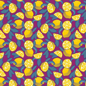 Normal scale • Juice Lemons - Lemons Pop Art - violet