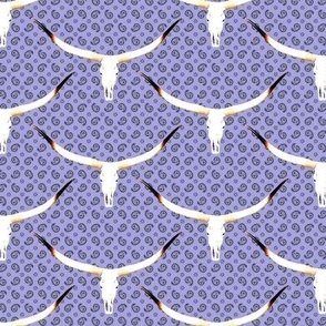 longhorn scallop lilac paisley