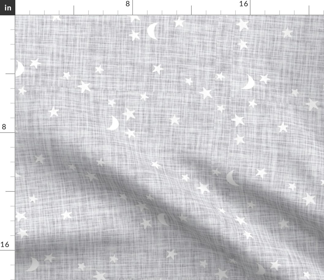 stars and moons // cloud linen