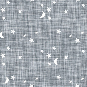 stars and moons // 174-4 linen
