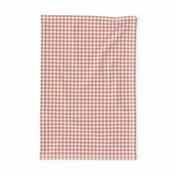 6" Dark Peach Gingham