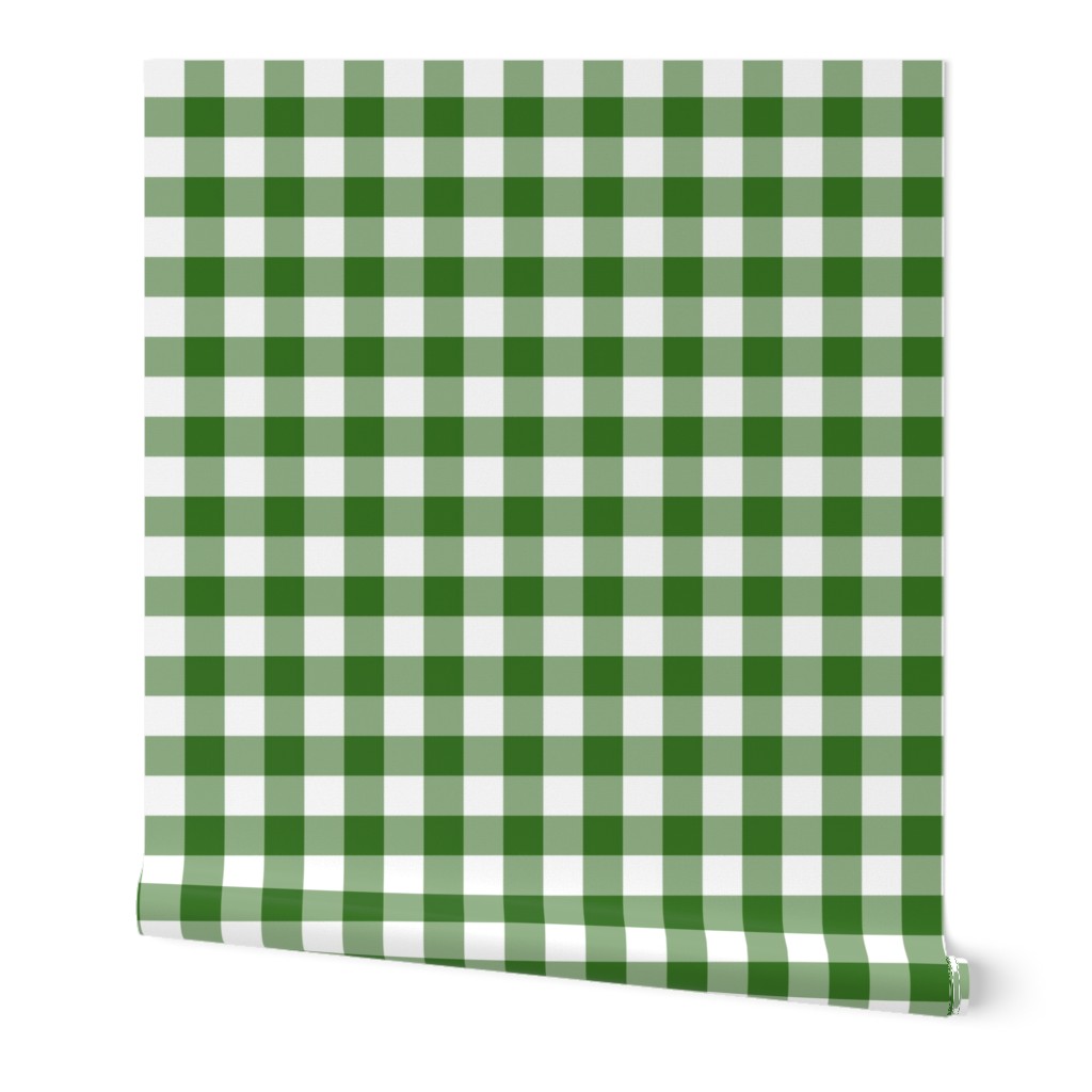 6" Green Gingham