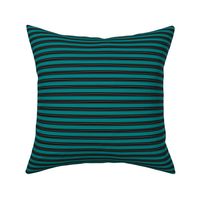 Stripes - Black and Peacock Teal