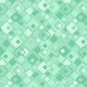 Copasetic: Mint Art Deco Geometric, Diamond Scatter